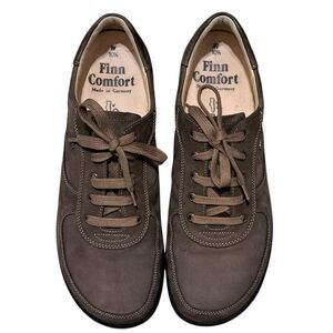 Finn Comfort Made In Germany Lace Up  Womens Comfort Shoes Size 10.5 Brown
